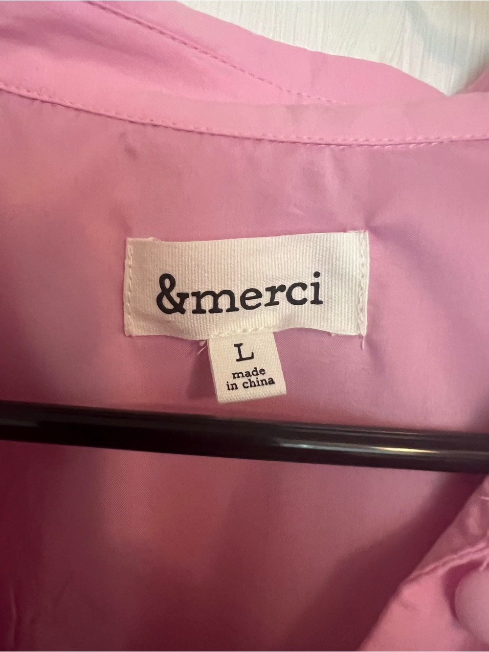 Pink Eyelet Dress with Collar - Picture 2 of 3